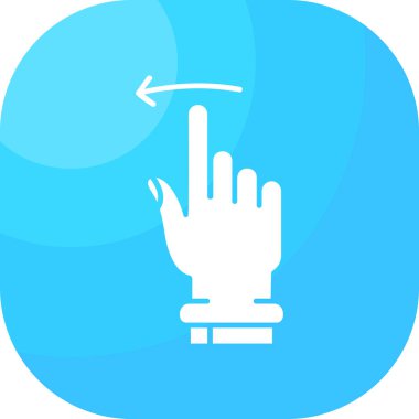 parmak dokunun el simgesi ile doldurulmuş dış hat biçimi