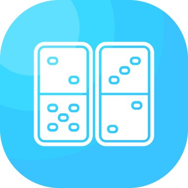 zar vektör simgesi modern çizgi çizimi