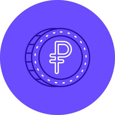 Bozuk para simgesi, modern vektör çizim tasarımı