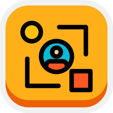 kamera simgesi vektör illüstrasyonu