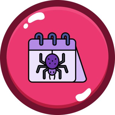 Moda tarzında izole edilmiş bir virüs simgesi