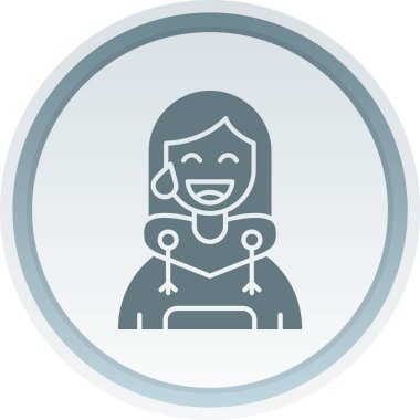 Kadın simgesinin vektör illüstrasyonu