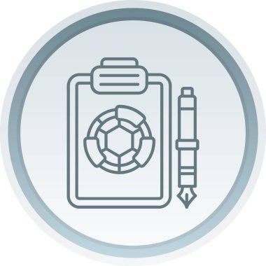 Bir pano simgesinin vektör illüstrasyonu