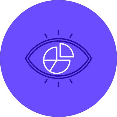 Göz simgesi, vektör illüstrasyonu