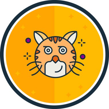 hayvan simgesi, vektör illüstrasyonu