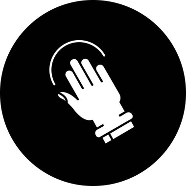 Eldiven simgesiyle el.