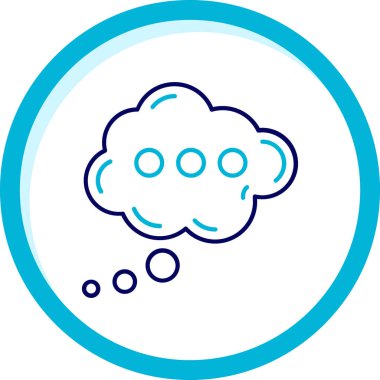 Bulut. Web simgesi basit illüstrasyon