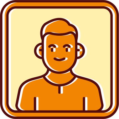 man simgesi vektör illüstrasyonu