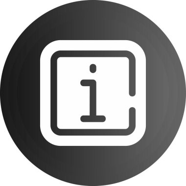 Bilgi simgesinin vektör illüstrasyonu