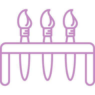 Mum simgesi vektör illüstrasyonu