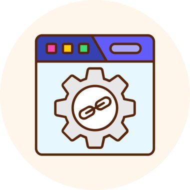 Web simgesi, vektör illüstrasyonu