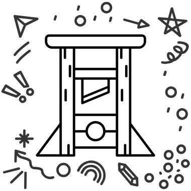 Taslak biçiminde lunapark atlıkarınca simgesi