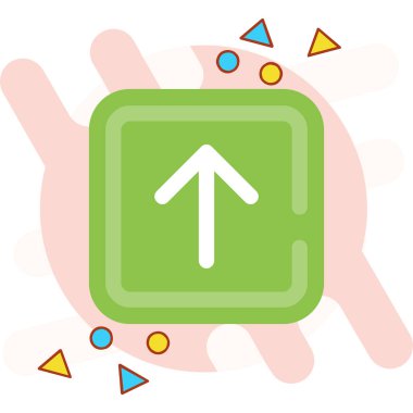 Ok. Web simgesi basit illüstrasyon