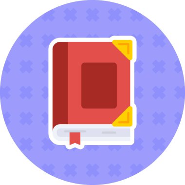 Kitap. Web simgesi basit illüstrasyon