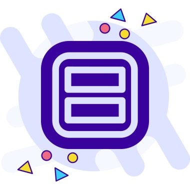 bilet simgesi, vektör illüstrasyonu basit tasarım