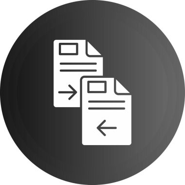 belge dosya simgesi vektör illüstrasyonu