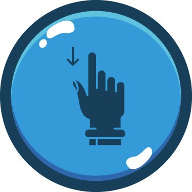 Su damlası ikon vektör illüstrasyonuyla el