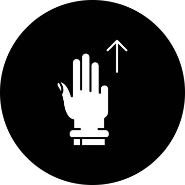 Durdurma simgesinin illüstrasyon vektör tasarımı