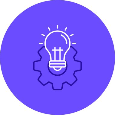 Ampul simgesinin vektör illüstrasyonu