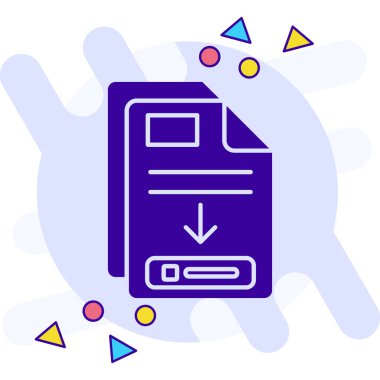 Bilgisayar dizini simgesi vektör çizimi çizimi