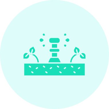 Bir bitki simgesinin vektör illüstrasyonu