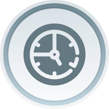 Saat simgesi, vektör illüstrasyonu