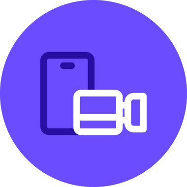 Bir smartphone simge vektör çizim