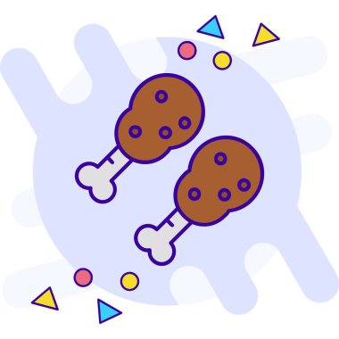 Şeker. Web simgesi basit tasarım