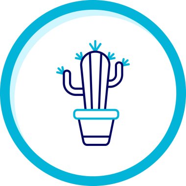 Kaktüs simgesinin vektör illüstrasyonu