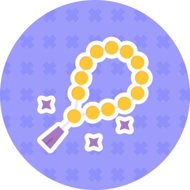 Kolye. Web simgesi basit illüstrasyon