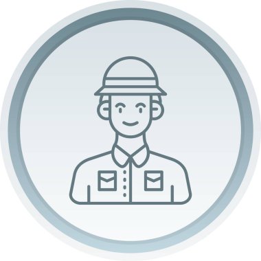 Bir insan simgesinin vektör illüstrasyonu