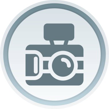 Kamera. Web simgesi basit illüstrasyon