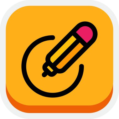 kalem simgesi vektör illüstrasyonu