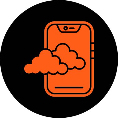 Bulut. Web simgesi basit tasarım