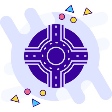 renk araba tekeri simgesi ince çizgi biçiminde