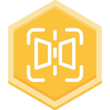 Tek izole edilmiş simgenin vektör illüstrasyonu