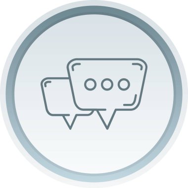 Sohbet simgesi vektör illüstrasyonu