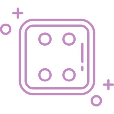 Bir oyun simgesinin vektör illüstrasyonu