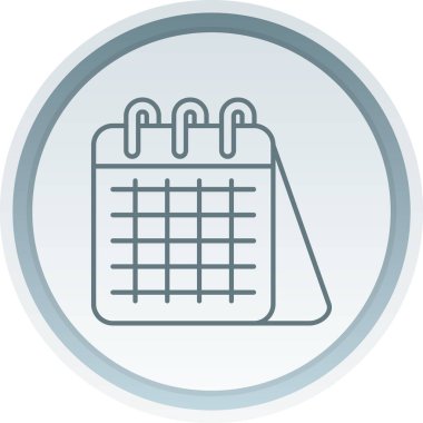 Takvim simgesi vektör illüstrasyonu