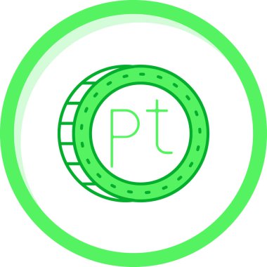 Bir p harfinin vektör illüstrasyonu