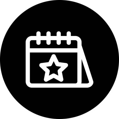 Projeniz için vektör takvimi simgesi