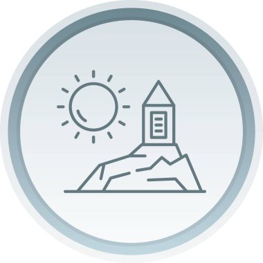 Vektör güneş simgesi illüstrasyonu