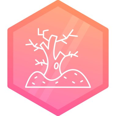 Renk çizgisi orman simgesi beyaz arkaplanda izole edilmiş. Soyut çember rastgele şekiller. vektör illüstrasyonu