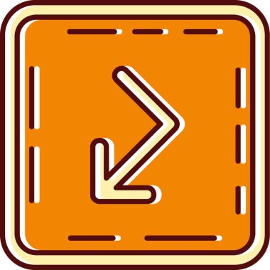 Ok. Web simgesi basit illüstrasyon