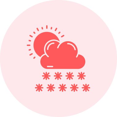 Hava durumu ikonu. vektör illüstrasyonu