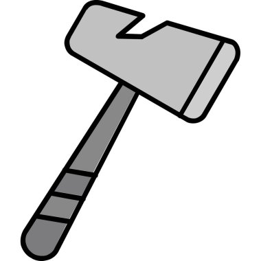 Çekiç ikonu vektör illüstrasyonu