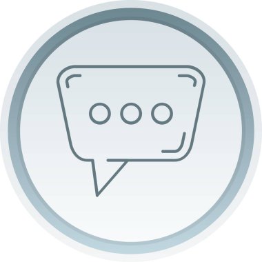 Sohbet simgesi vektör illüstrasyonu