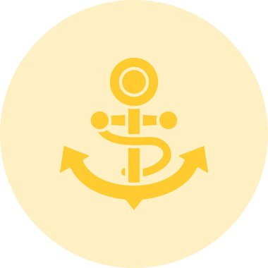 vektör çapa simgesi illüstrasyonu