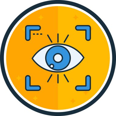 Göz simgesi vektör illüstrasyonu