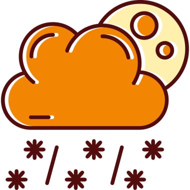 Bulut. Web simgesi basit illüstrasyon